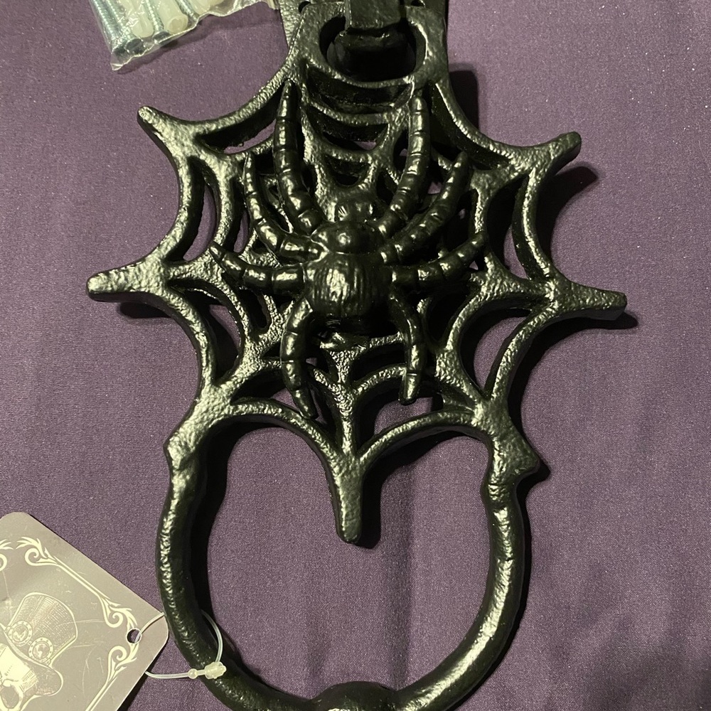 Cast iron Spiderweb door knocker